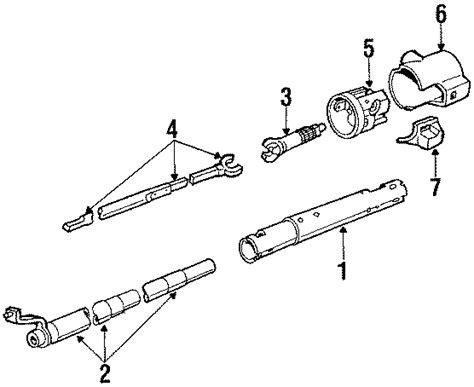 Buick Lesabre Shift Tube Tilt Wheel Steering 7839103 Hadwin