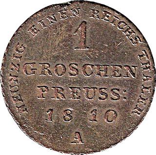 Groschen Friedrich Wilhelm Iii Royaume De Prusse Numista