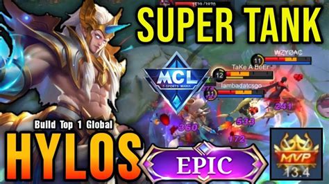 HYLOS BEST BUILD 2024 BUILD TOP 1 GLOBAL HYLOS GAMEPLAY MOBILE