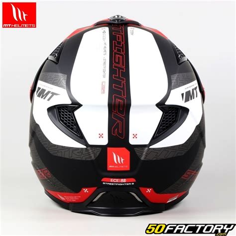 Modular Helmet MT Helmets Streetfighter SV S Totem B15 Matte Red