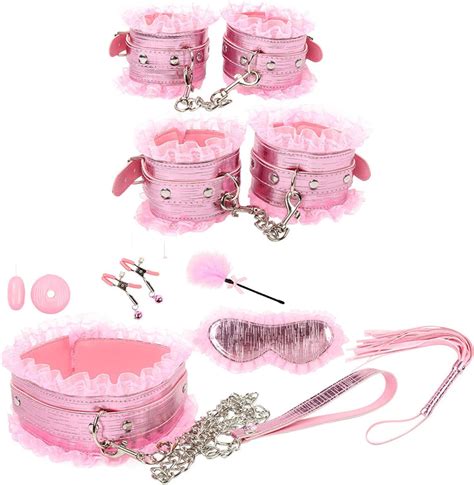 Adult Restraints BDSM Bondage Restraint Set Sex Handcuffs Whip Anal Beads Sex Toys For Women