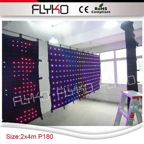 Freeshipping P18 4x2m China Suppliers Sex Video Flexible Backdrop Led Star Cloth Backdrop In