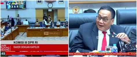 Bocor Suara Wanita Panggil Sayang Saat Rapat Dpr Kapolri Bikin Heboh