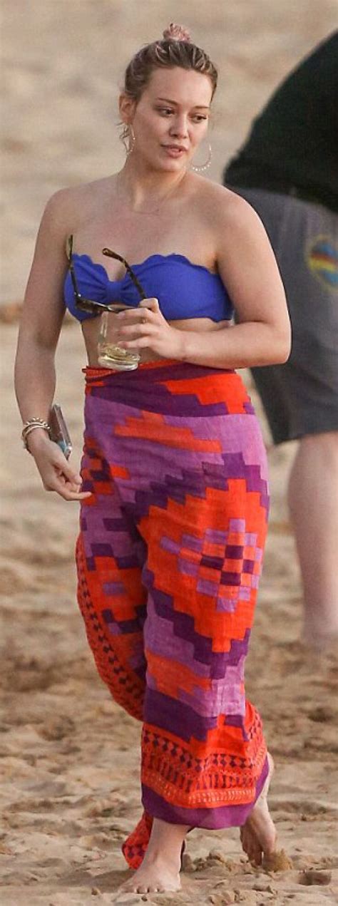Hilary Duff Wearing Bikini Candids Beach In Maui Celebmafia
