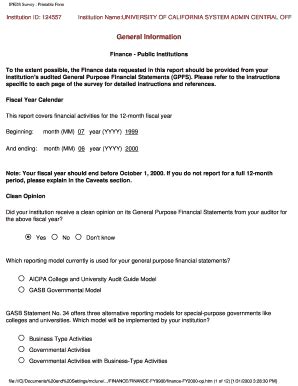 Fillable Online Ucop IPEDS Survey Printable Form Fax Email Print