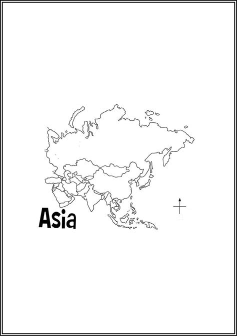 Asia Map Coloring Pages Free Printable Pdf Free Printable Coloring