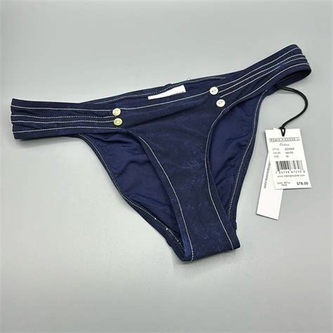 Robin Piccone Swim Robin Piccone Swimsuit Bikini Bottom Separate Indigo Blue Size Xs New Nwt