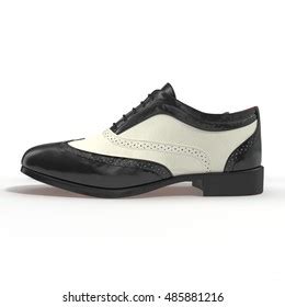 Wingtip Shoes Black Isolated On White Stock Illustration 485881216 | Shutterstock