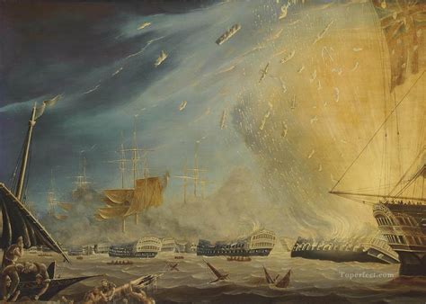 Robert Dodd Circle The Battle Of The Nile 1st August 1798 Naval Battles