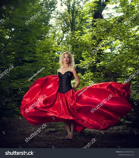 Beautiful Sexy Blonde Girl Black Corset Stock Photo 2156377331 Shutterstock