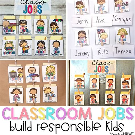 Classroom Jobs That Kids Will Love Proud To Be Primary