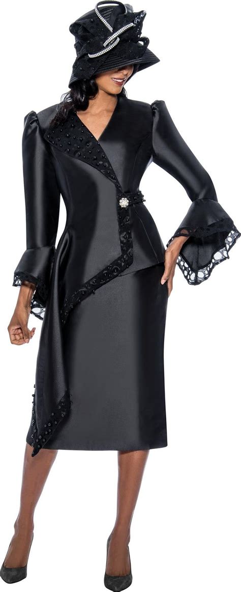 Gmi 8792 Skirt Suit Womens Dress Suits Black Suit Dress