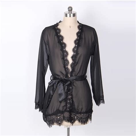 N Atd Seamless Panties Aphrodisiac Lingerie Woman Pajamas Lace Transparent Dress Black