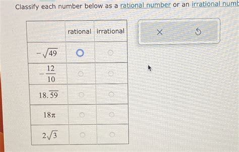 [solved] Help Me Please Classify Each Number Below As A Rational Number Or Course Hero