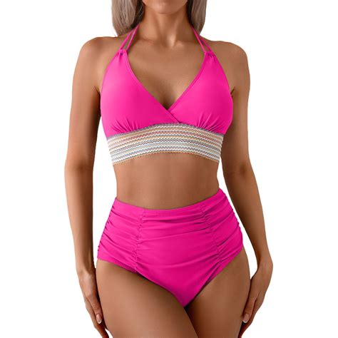 Divhosrg High Waisted Bathing Suit For Women 2 Piece Bikini Bikini Sets For Women Plus Size