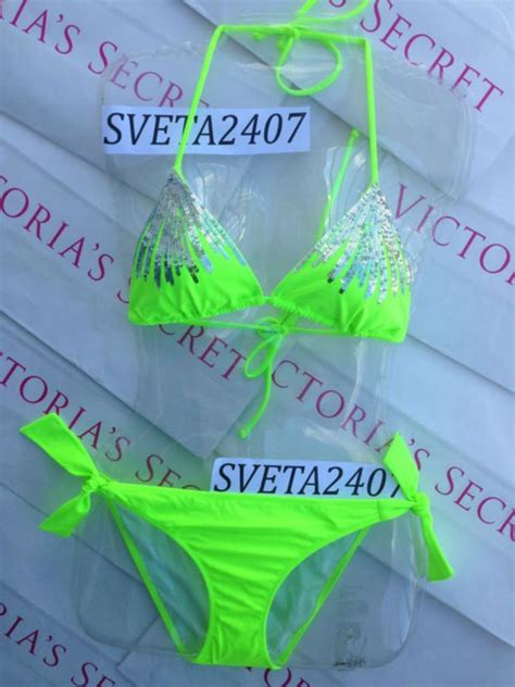 Victorias Secret Neon Green Triangle Bikini Bikinis Green Triangle My Xxx Hot Girl