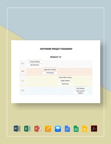 15+ Project Roadmap Word Templates - Free Downloads | Template.net