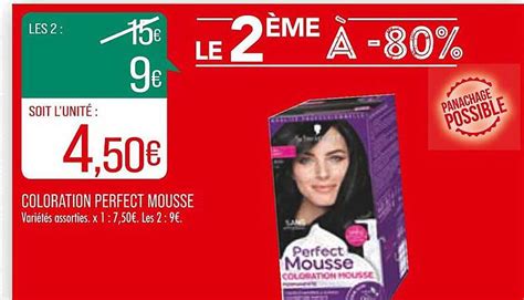 Promo Coloration Perfect Mousse Chez Match Icatalogue Fr