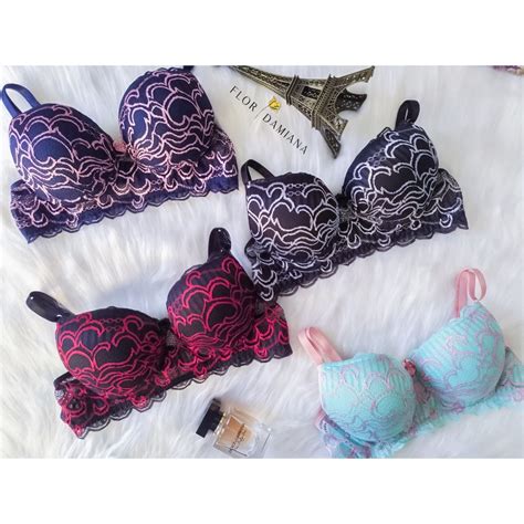 Conjunto Lingerie Renda G Calcinha E Suti Bicolor Luxo Shopee Brasil