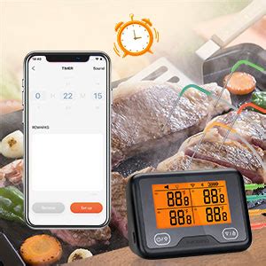 Inkbird Wi Fi Bluetooth Barbecue Thermometer Ibbq Bw Rechargeable