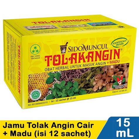 Jual SIDOMUNCUL TOLAK ANGIN CAIR BOX ISI 12 SACHET 15ml DEWASA PLUS