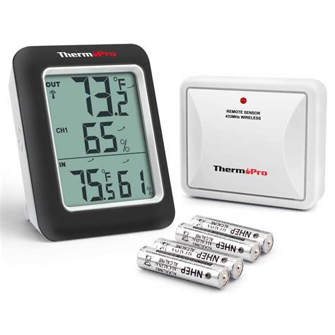 Thermopro Tp Sw Digital Hygrometer Indoor Outdoor Thermometer Wireless