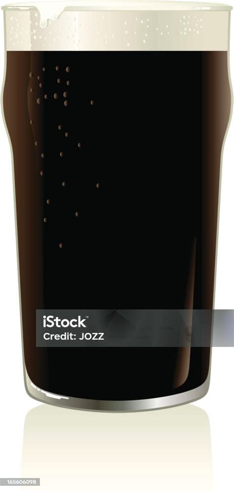 pint hitam ilustrasi stok  gambar  ale stout gelas
