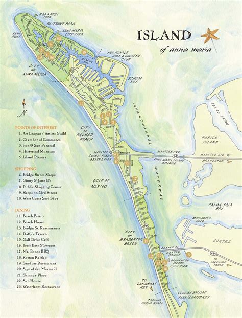Ana Maria Island Tourist Map - Ana Maria Island • mappery