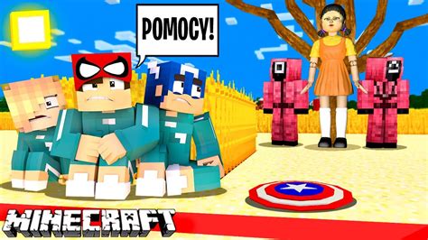 😱 Gramy W NowĄ StrasznĄ GrĘ W Squid Game Minecraft Rodzinka Youtube