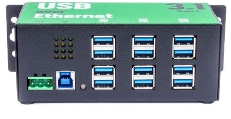 12-Port USB over Ethernet Hub, USB 3.1 Gen 1, 900mA, black | CDON