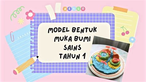 Sains Tahun Model Bentuk Muka Bumi Youtube