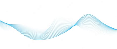 Premium Vector Abstract Blue Smooth Wave On A White Background