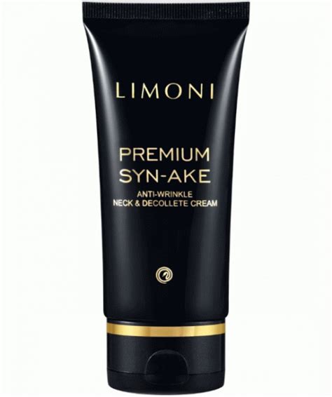 Антивозрасной крем для шеи и декольте cо змеиным ядом Limoni Premium ...