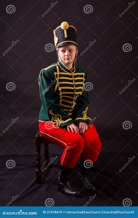 Femme Hongroise De Hussar Photo Stock Image Du Blonde