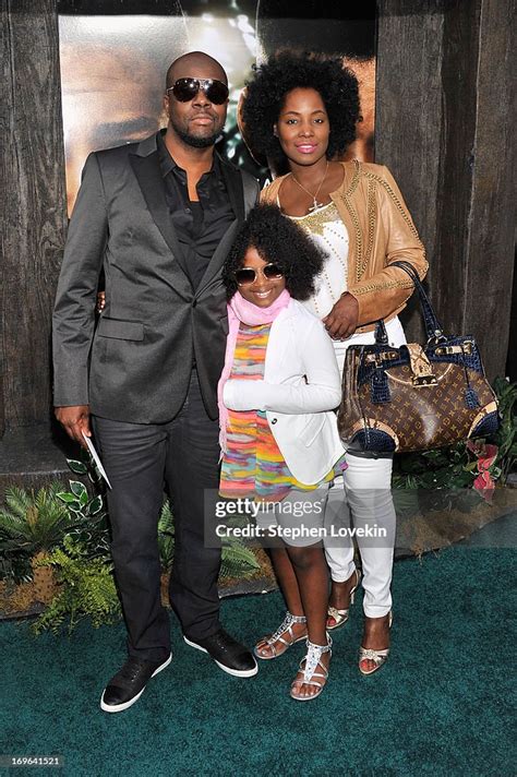 Wyclef Jean Wife Claudenette Jean And Daughter Angelina Claudinelle