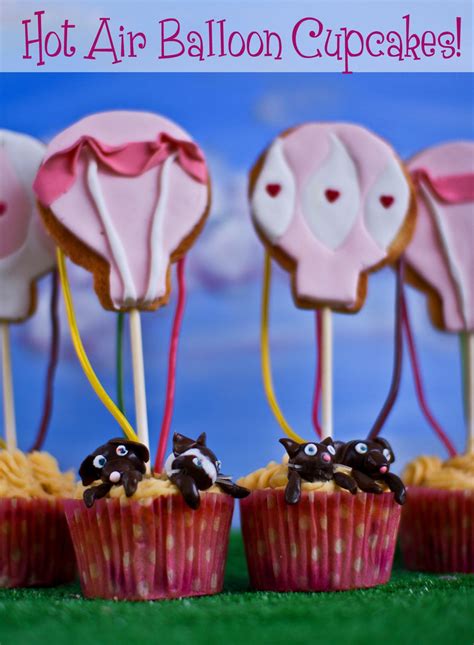 D Hot Air Balloon Cupcakes Not Quite Nigella
