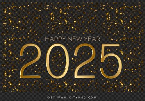 Happy New Year 2025 Sparkle Background