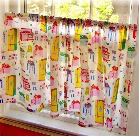 Vintage Kitchen Curtains Vintage Kitchen Curtains Kitschy Kitchen