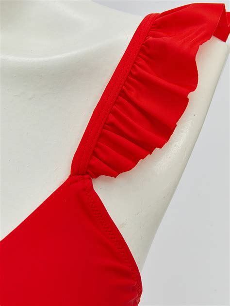 KIRMIZI Dolgulu Düz Bikini Üst S2CI52Z8 CYF LCW