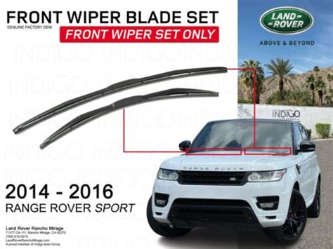 2014 2016 RANGE ROVER SPORT LHD Front Wind Shield Wiper Blade OEM SET