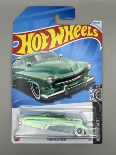 NEW 2024 HOT WHEELS HIROHATA MERC GREEN 143 HW ROD SQUAD 5 5 FREE