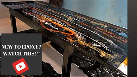 DIY Epoxy Table - How To Resin Wood Table - Beginner friendly - YouTube