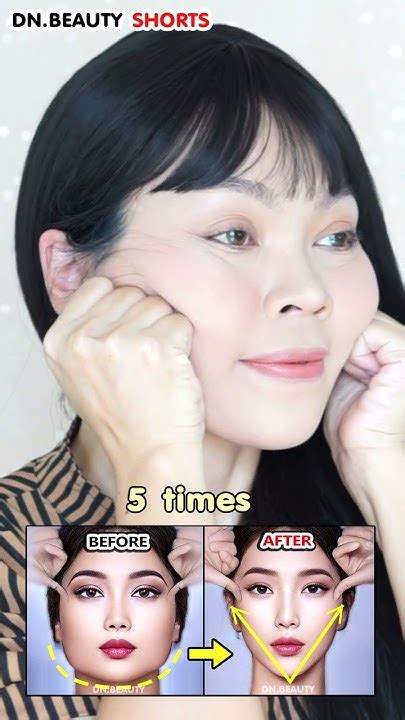 Korean V Shape Face Exercise Square Face Shape To V Shape Slimmer V