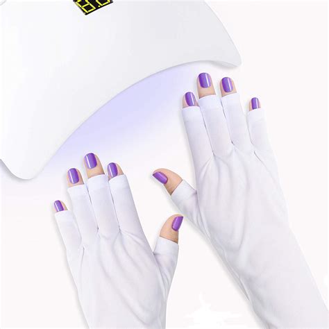 Amazon Subay UV Gloves For Gel Nail UV Protection Fingerless