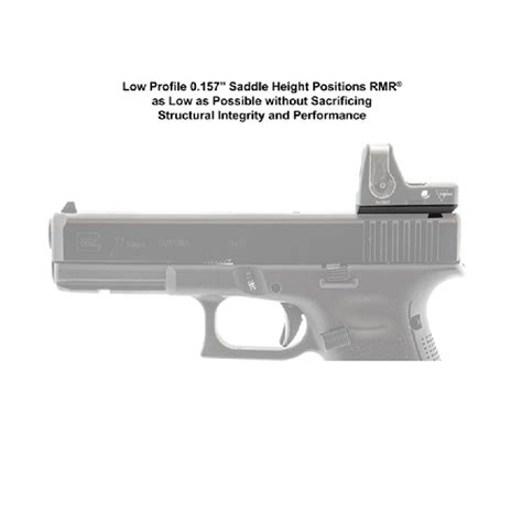 Utg Super Slim Rmr® Mount For Glock Rear Sight Dovetail Texas Shooter