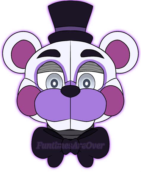 A Purple And White Teddy Bear With A Top Hat On Its Head Wearing A Bow Tie