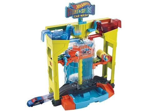 Lava rápido de Brinquedo Hot Wheels Acrobacias Mattel Pistas Magazine Luiza