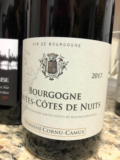 Domaine Cornu Camus Bourgogne Hautes C Tes De Nuits France