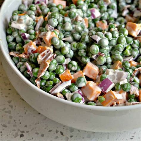 Creamy Pea Salad Small Town Woman