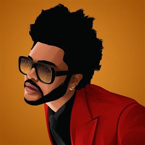 The Weeknd Realistic Vector Art The Weeknd Drawing The Weeknd Poster